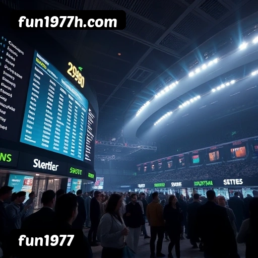 Números do app fun1977 em material de marketing — ilustração, não auditoria